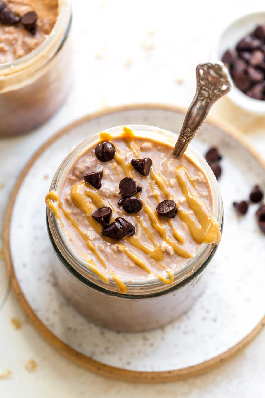 Peanut Butter Chocolate Overnight Oats
