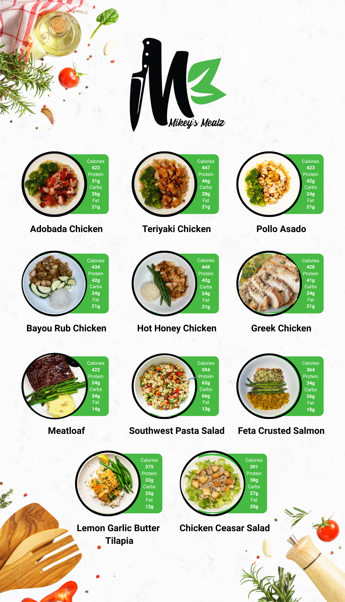 Healthy Meal Prep in San Diego | MIX & MATCH 5 WEEKLY MEALS PLAN!