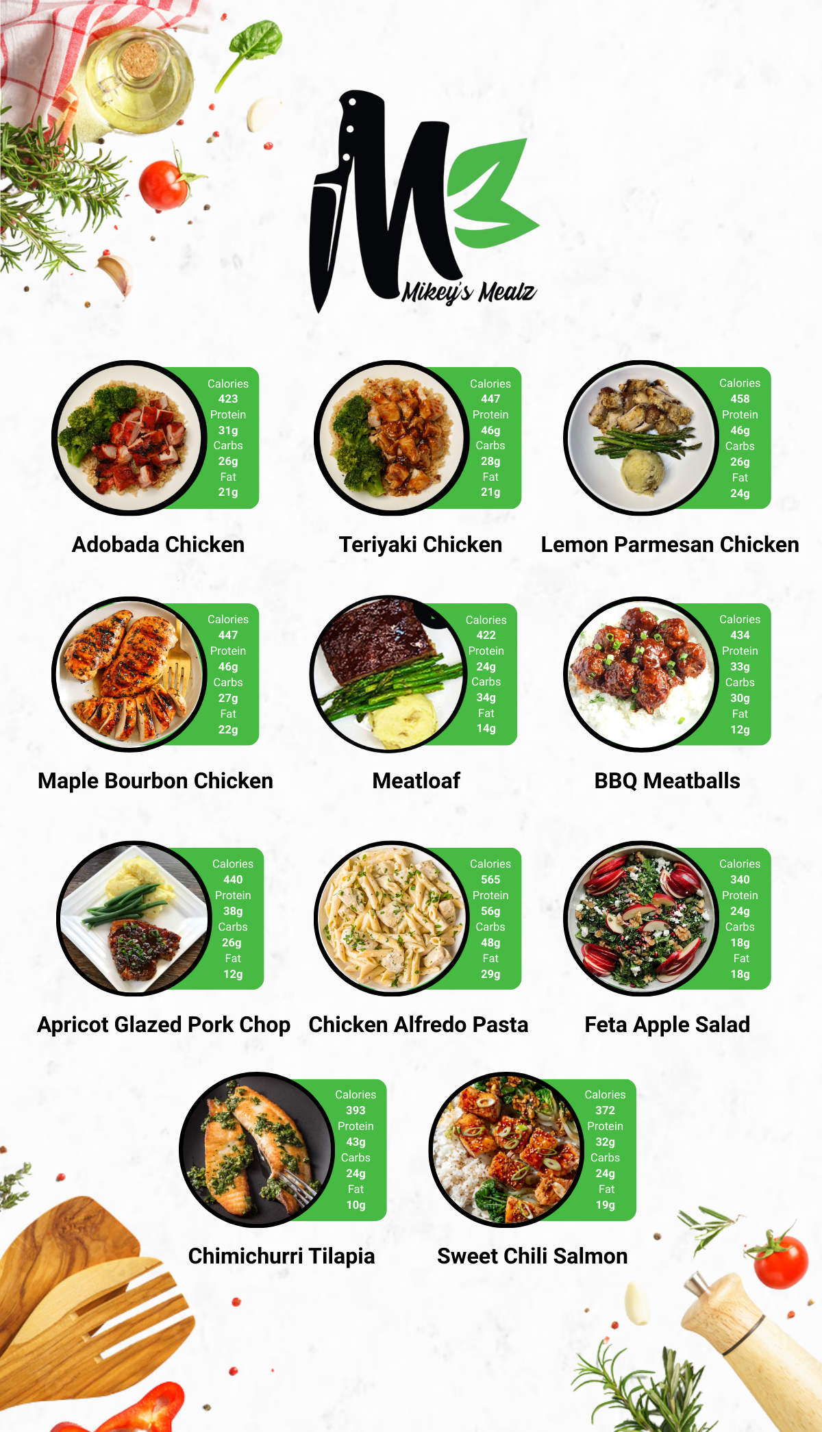 Healthy Meal Prep in San Diego | MIX & MATCH 7 WEEKLY MEALS PLAN!