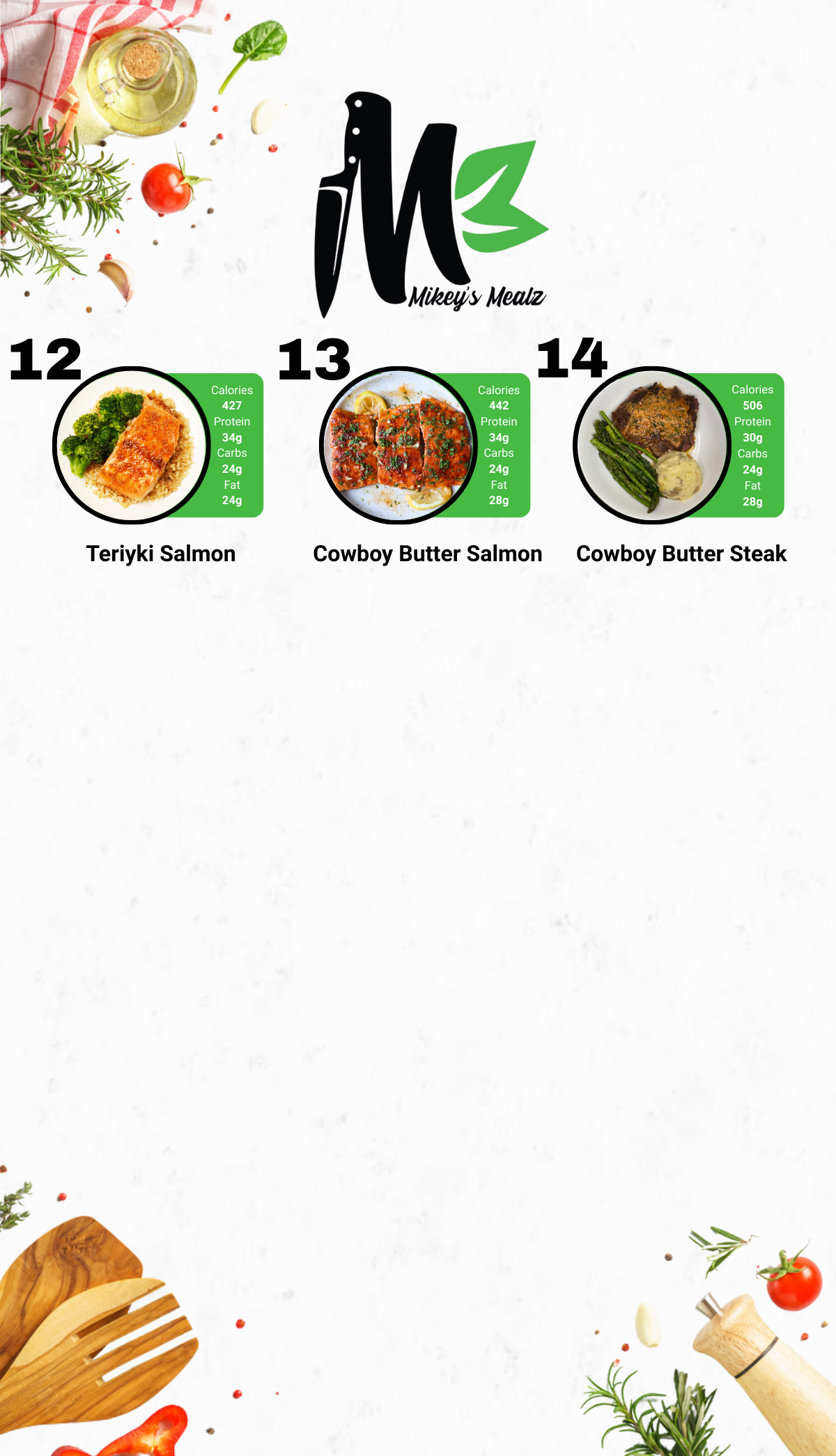 Healthy Meal Prep in San Diego | MIX & MATCH 10 WEEKLY MEALS PLAN!