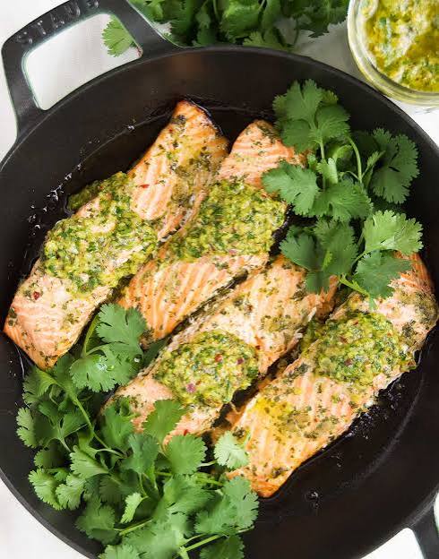 Chimichurri Salmon