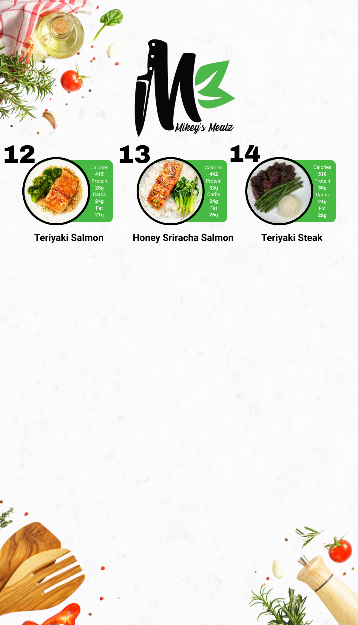 Healthy Meal Prep in San Diego | MIX & MATCH 10 WEEKLY MEALS PLAN!