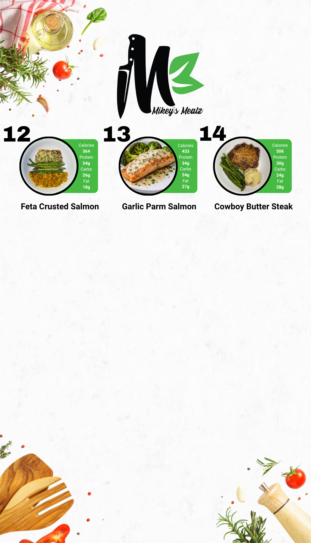 Healthy Meal Prep in San Diego | MIX & MATCH 10 WEEKLY MEALS PLAN!