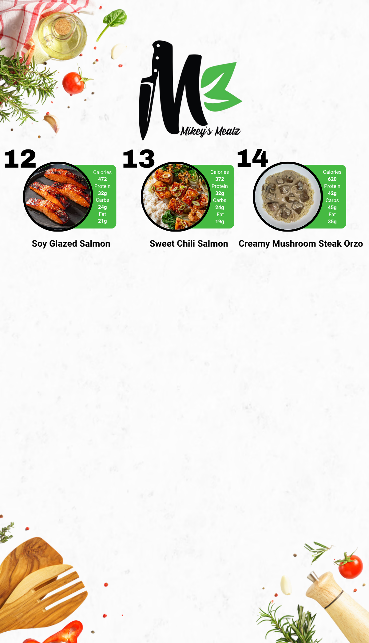 Healthy Meal Prep in San Diego | MIX & MATCH 10 WEEKLY MEALS PLAN!