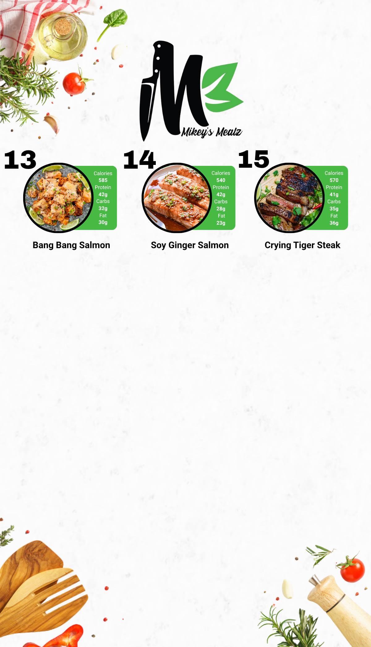 Healthy Meal Prep in San Diego | MIX & MATCH 10 WEEKLY MEALS PLAN!