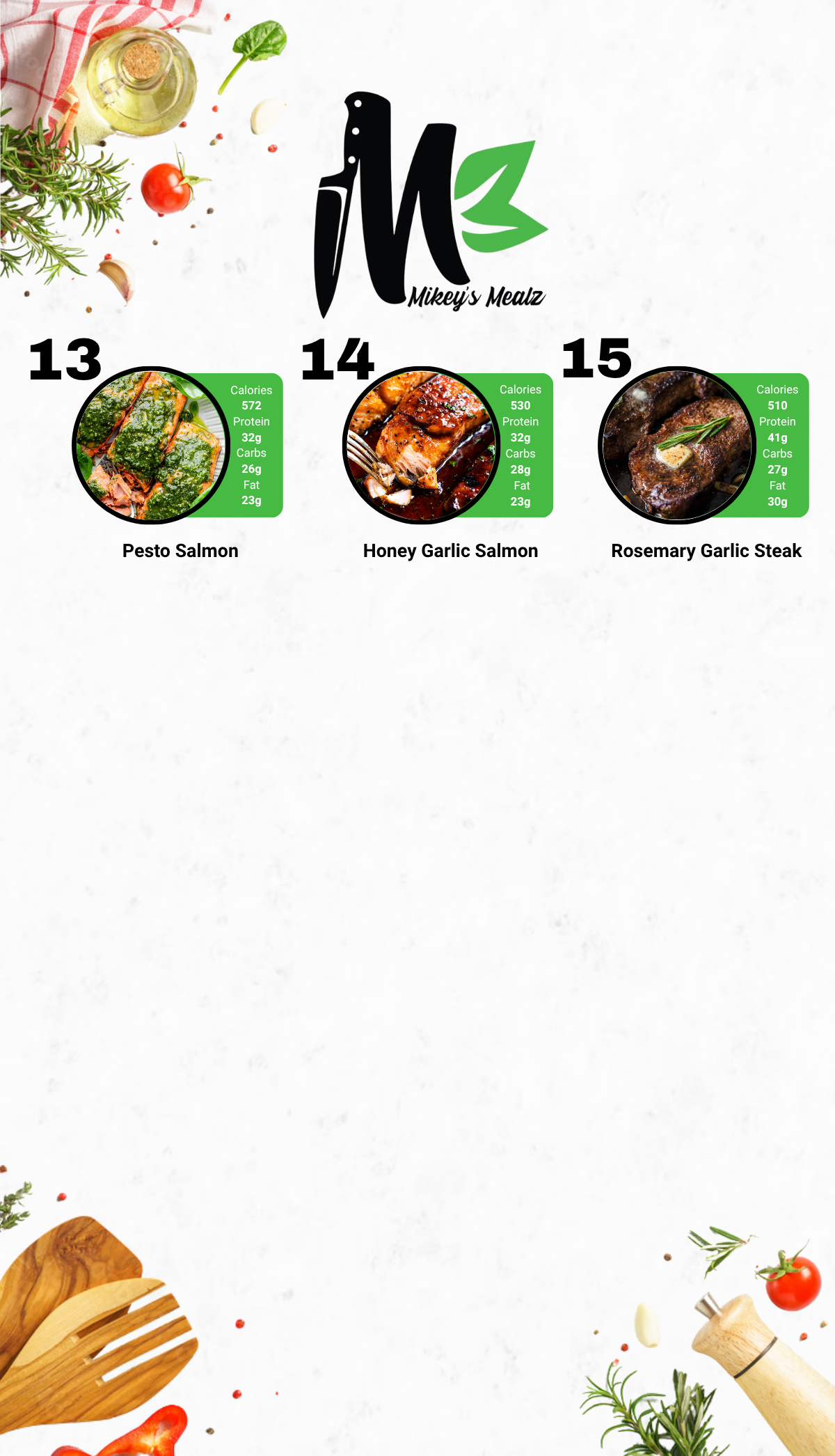 Healthy Meal Prep in San Diego | MIX & MATCH 10 WEEKLY MEALS PLAN!